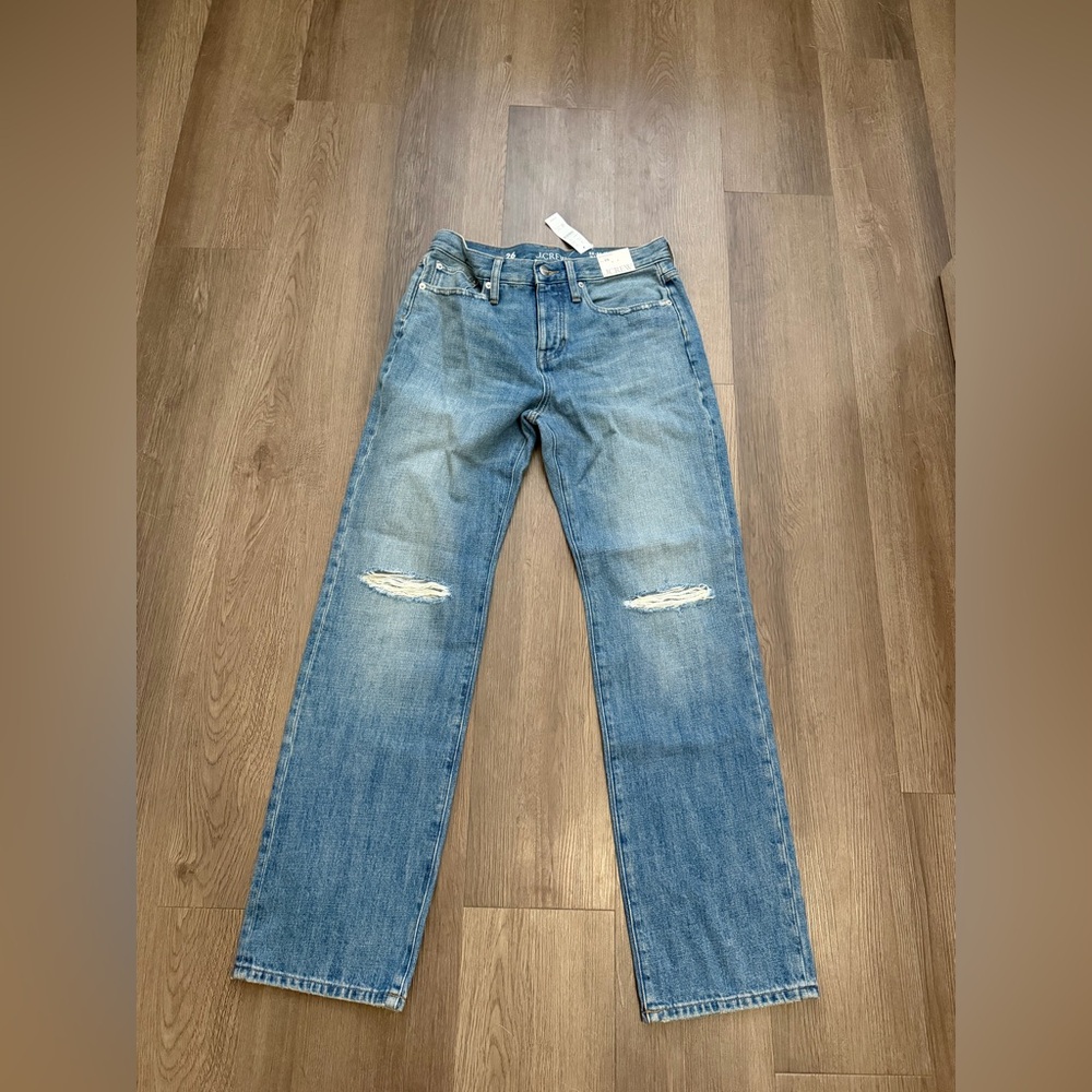 J crew slouchy distressed denim size 26